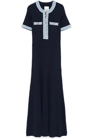 Sandro Vestido midi con diseño tejido