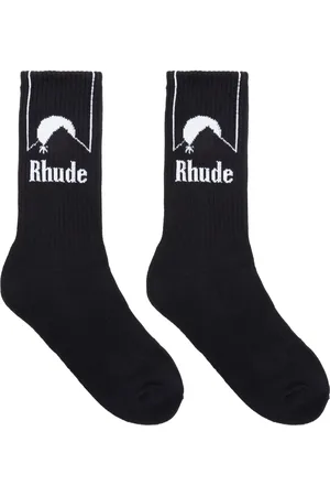 Rhude Calcetines con logo en intarsia