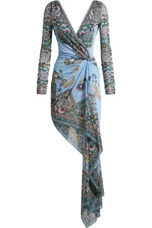 Etro Vestido corto con diseño asimétrico