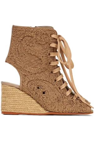 Etro Botines con motivo de cachemira