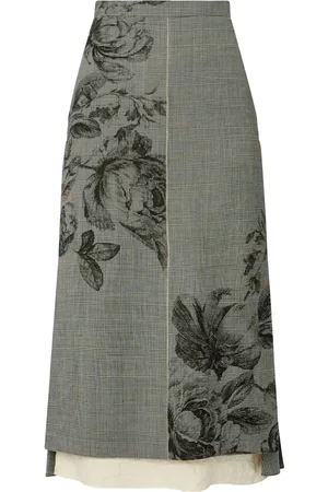 Erdem Falda midi con estampado floral