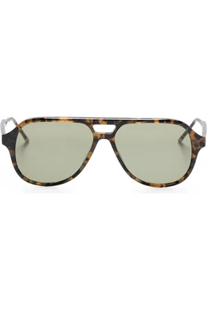 Thom Browne Lentes de sol con armazón estilo carey