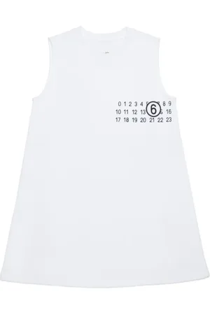 Maison Margiela Vestido con números estampados