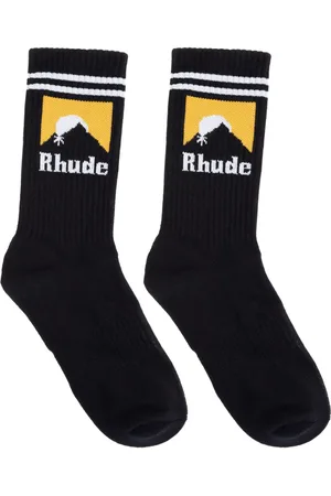 Rhude Calcetines tejidos con logo en intarsia