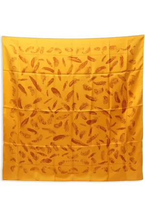 Hermès Fular Carré 90 Plumes Par Henri De Linares 2000