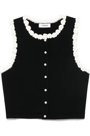 Sandro Camiseta con aplique floral