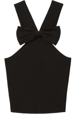 Claudie Pierlot Top corto con detalle de moño