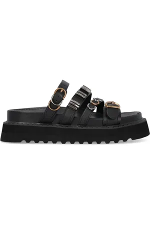 Pinko Sandalias de piel con múltiples tiras
