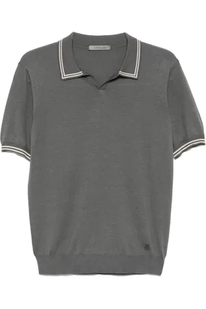 corneliani Playera tipo polo con detalle de rayas