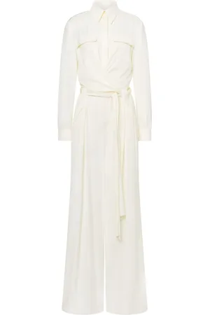 Alberta Ferretti Jumpsuit ancho con cinturón