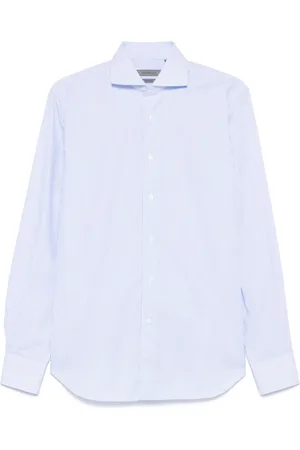 corneliani Camisa con rayas estampadas