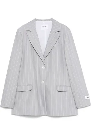 Msgm Blazer con motivo de rayas diplomáticas