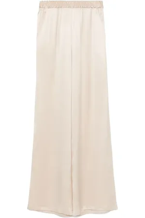 ELEVENTY Pantalones de seda liso