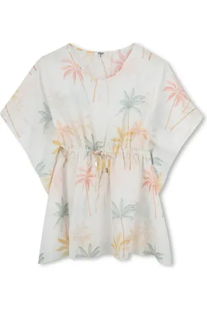 Chloé Vestido con estampado Palm Grove