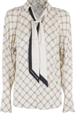 Elisabetta Franchi Blusa con detalle de mascada
