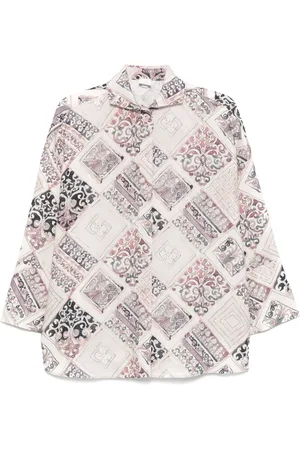 ELEVENTY Camisa con estampado geométrico