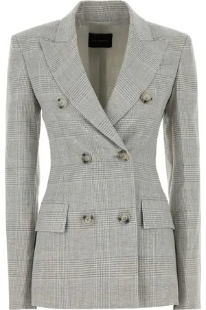 The Andamane Blazer con motivo de cuadros príncipe de Gales