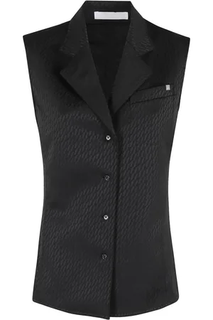 Helmut Lang Chaleco satinado en jacquard