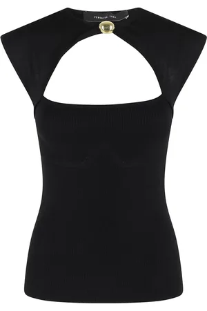 FEDERICA TOSI Camiseta de tejido fino de canalé