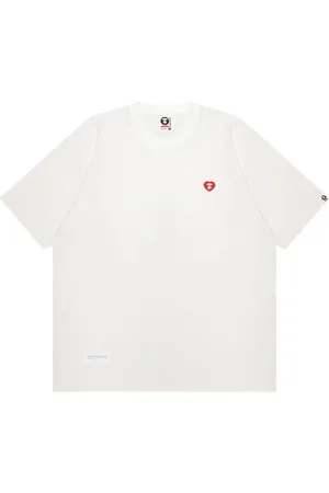 A Bathing Ape Playera con logo en relieve