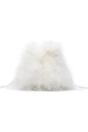 YVES SALOMON Bolsa de mano con plumas