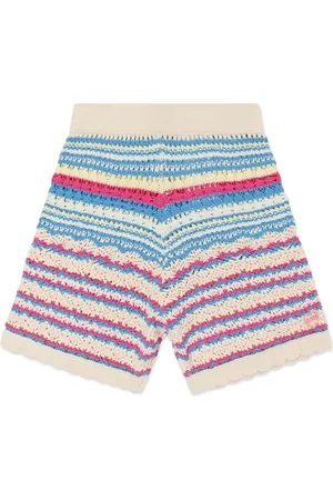 Guess Shorts de crochet con motivo de rayas