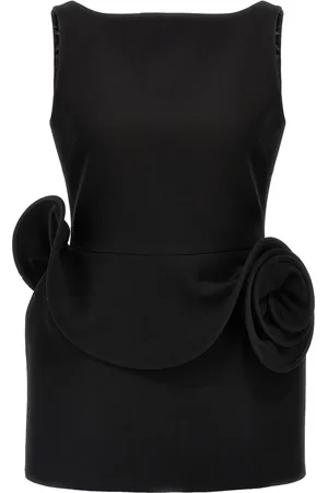 MAGDA BUTRYM Vestido corto con aplique floral