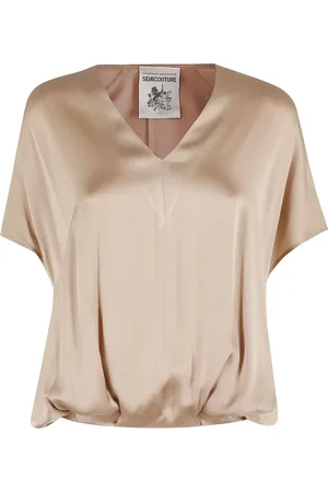 SEMICOUTURE Blusa manga corta
