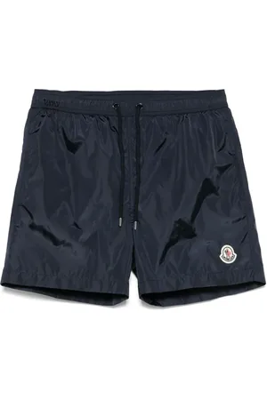 Moncler Shorts de playa con cordones en la pretina