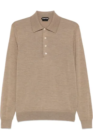 Tom Ford Playera tipo polo con manga larga