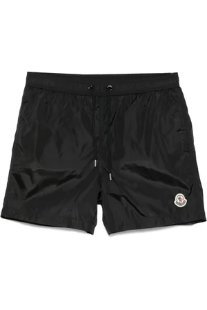 Moncler Shorts de playa con cordones en la pretina