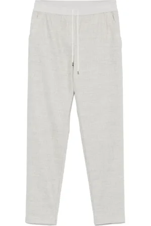 LORENA ANTONIAZZI Pants con efecto melange