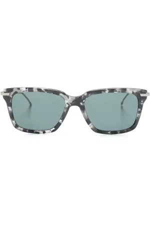 Thom Browne Lentes de sol con armazón cuadrada estilo carey
