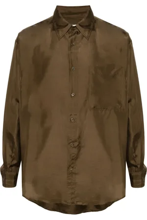 LEMAIRE Camisa de seda con cuello recto