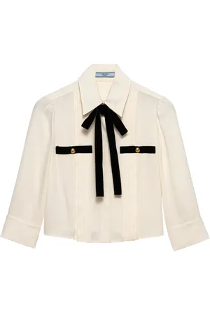 Prada Blusa plisada