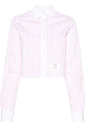 Thom Browne Camisa corta con rayas estampadas