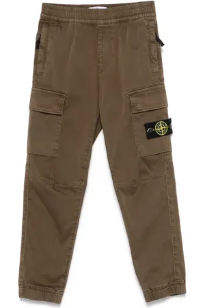 Stone Island Pantalones con distintivo Compass