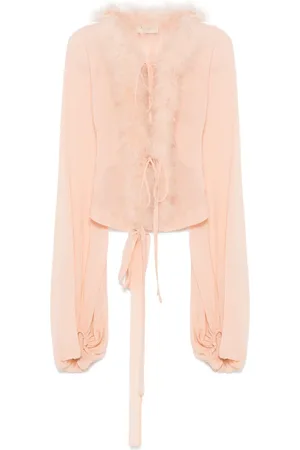 BLUMARINE Blusa de georgette con ribete