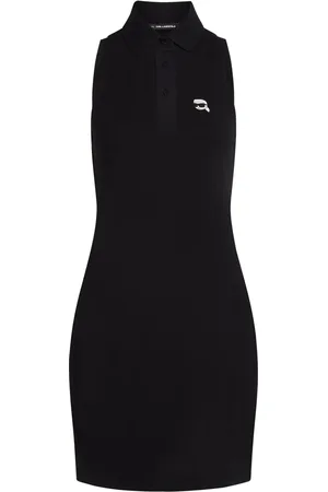Karl Lagerfeld Vestido con aplique Ikon