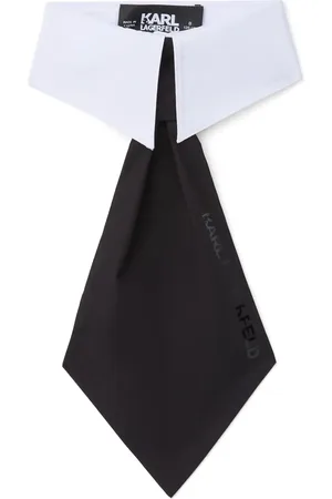 Karl Lagerfeld Corbata y cuello con logo estampado
