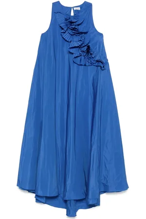 P.A.R.O.S.H. Vestido largo con detalle de volantes