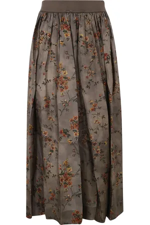 UMA WANG Falda con estampado floral