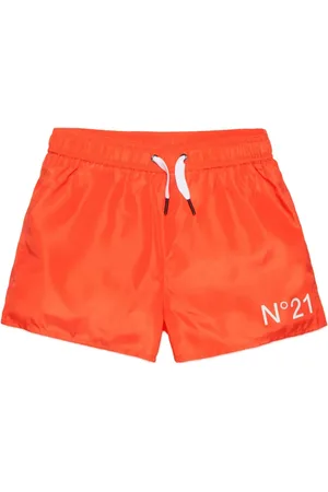Nº21 Shorts de playa con logo estampado