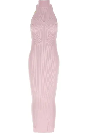 Elisabetta Franchi Vestido midi con diseño tejido