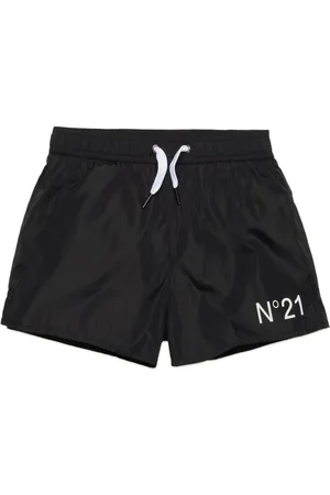 Nº21 Shorts de playa con logo estampado