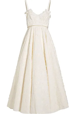 Giambattista Valli Vestido midi de popelina