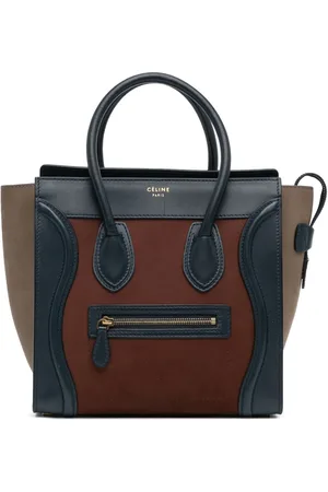 Céline Tote Micro Suede Tricolor Luggage 2012