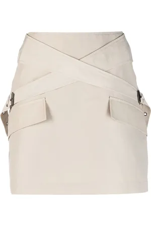 HAN Kjøbenhavn Buckle-detail high-waisted skirt