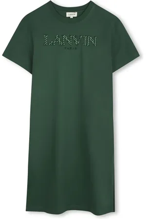 Lanvin Vestido con parche del logo