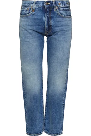R13 Jeans rectos con diseño corto